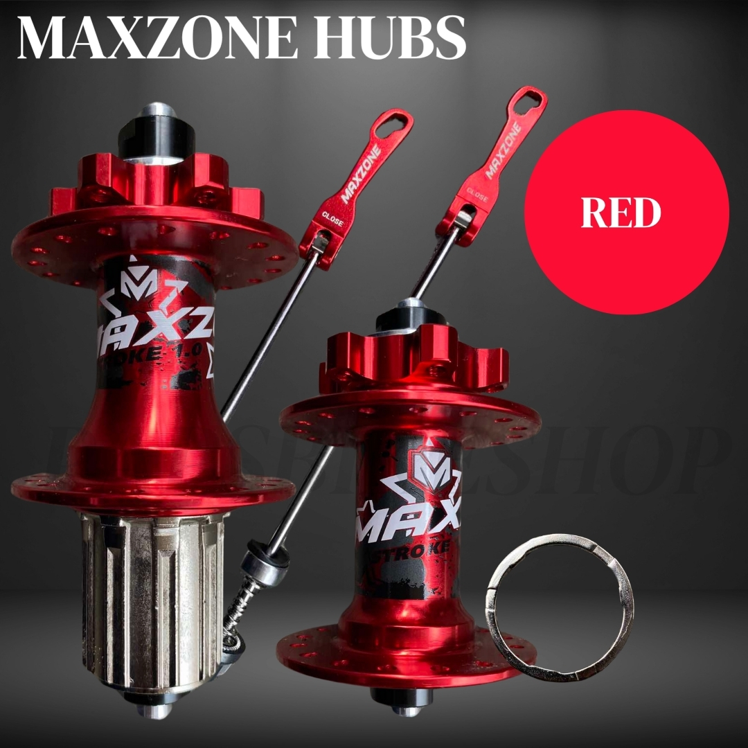 MAXZONE HUBS STROKE 32 Holes Hubs Blue Red Black Titanium 8-12