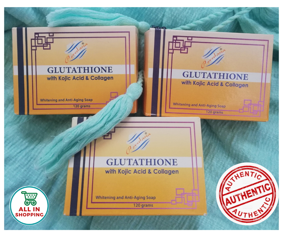 Porcelana Glutathione with Kojic Acid & Collagen, Whitening and Anti