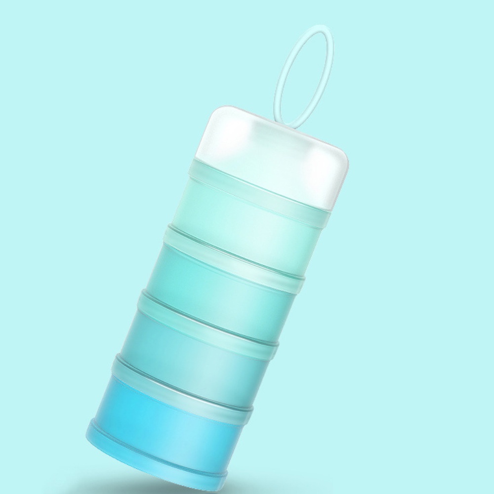 4 Layer Milk Powder Dispenser Bottle Portable Baby Moistureproof Milk