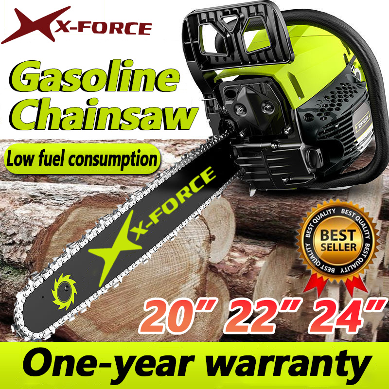 20/22/24 Inches XForce Portable Chainsaw Gasoline Chainsaw Heavy Duty
