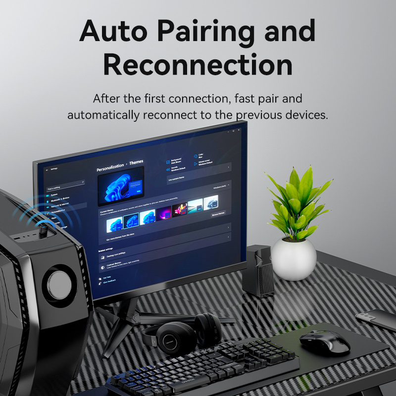 Vention Bluetooth 5.3 5.1 5.0 Dongle Wireless USB Device Receiver for PC Keyboard Mouse Earphone PS5 Switch Headset Audio Xbox PS4 Windows 10 8 7 Connector Multiple USB Bluetooth Adapter
