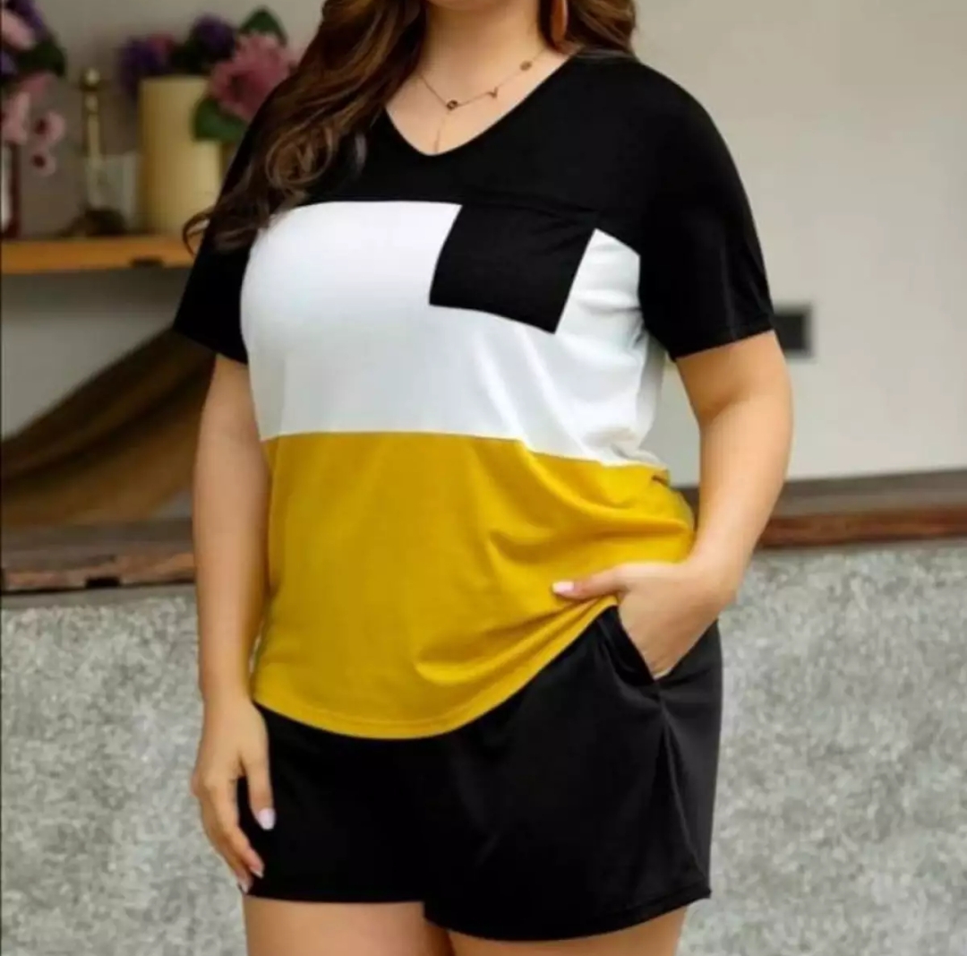 yellow shorts plus size