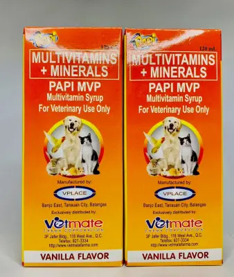 [CLR AGRIVET] BUY 1 TAKE 1 PAPI MVP multivitamins + minerals 120ml/ PAPI MVP FOR PET/ PET VITAMINS
