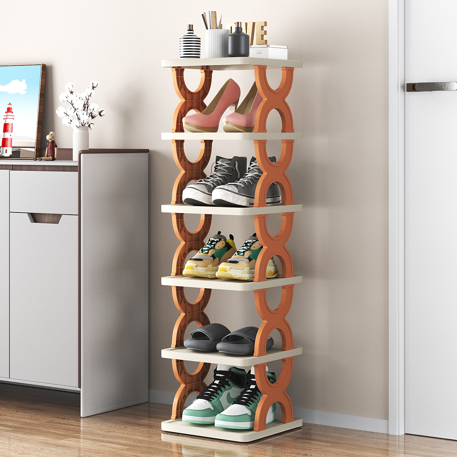 Shoe rack shoe home door shoe storage rack bathroom