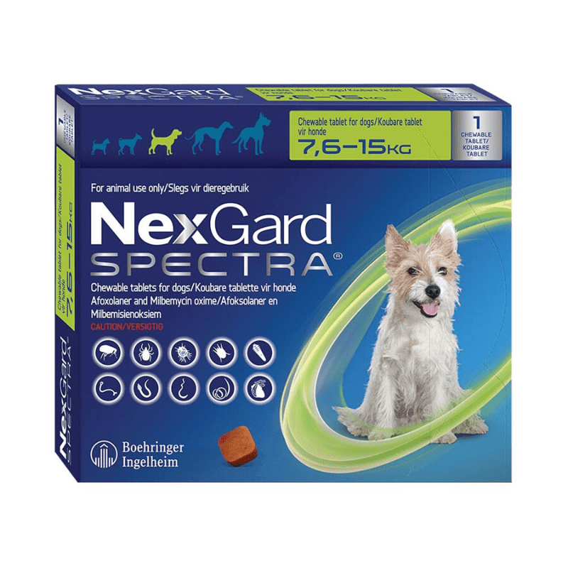 NexGard Spectra Anti Tick and Flea (1 Chewable Tablet) for 7.515 KG