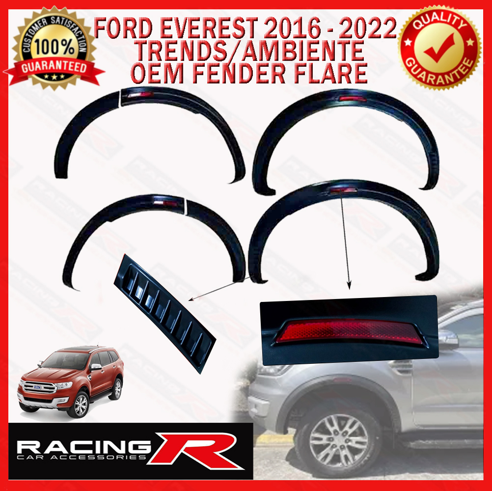 Ford Everest 2016 to 2022 ( Trends ) Slim wheel arch Fender flares with