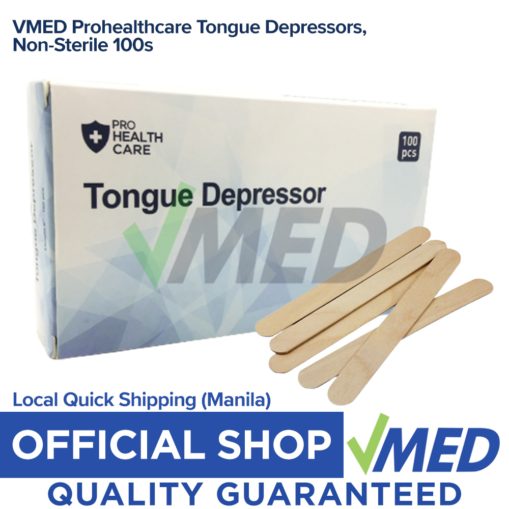 VMED Prohealthcare Tongue Depressors, NonSterile 100s Lazada PH