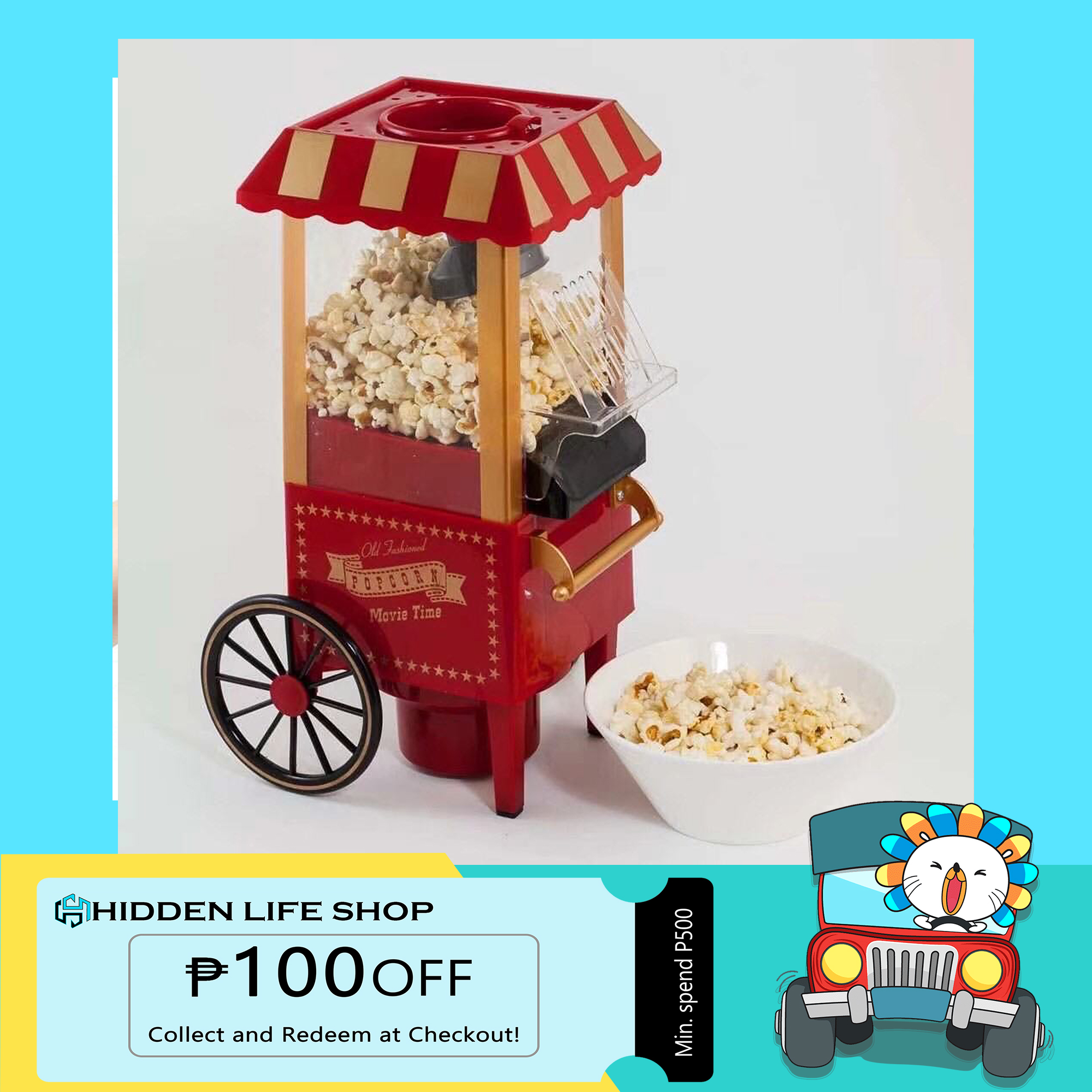 Patch Hijsen werper HLS Hot Air Popcorn Machine | Lazada PH