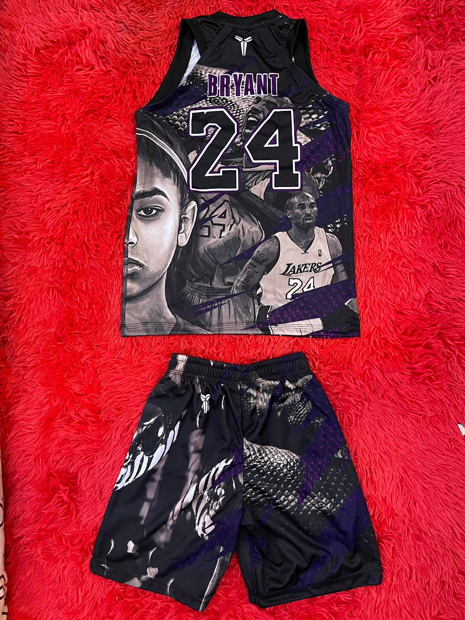mamba 02 basketball jersey bryan & gigi free customize of name and number  only