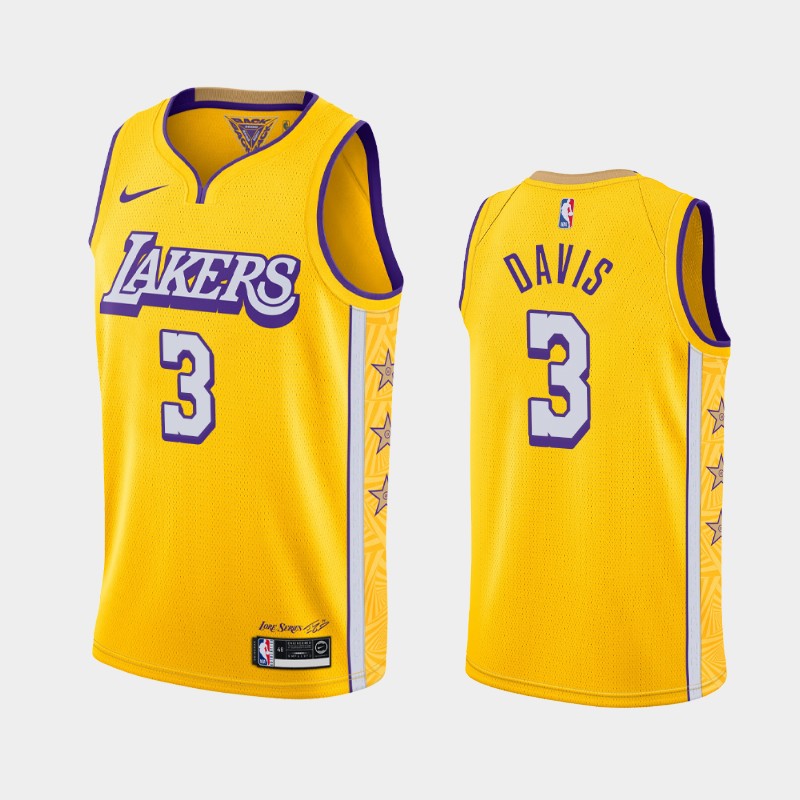 Anthony Davis Lakers Jerseys: Anthony Davis Los Angeles Laker #3 Jersey