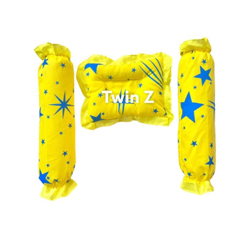 3 in 1 BABY BOLSTER/PILLOW set with clear bag (fiberfilled) Lazada PH