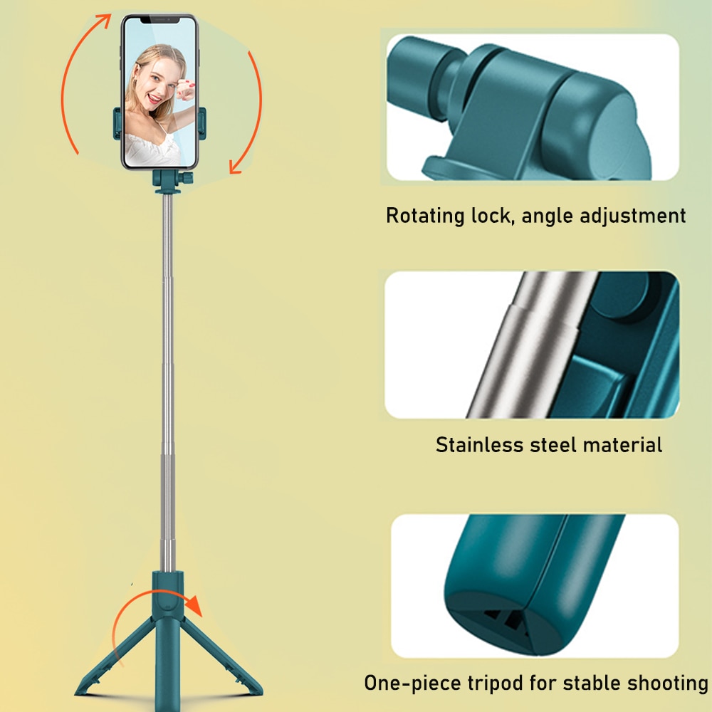 2023New Selfie Stick With Tripod For Mobile Wireless Bluetooth Foldable Tripod Remote Control For IOS 700Cm