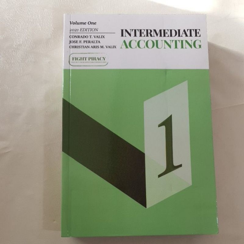 Intermediate Accounting Volume 1 2021 By: Valix | Lazada PH