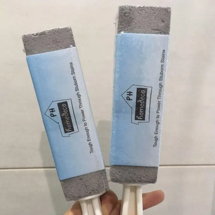 1pc 100 Natural Pumice Stone With Handle Hard Water Stain