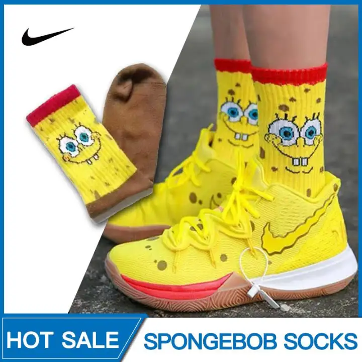 kyrie 5 spongebob socks