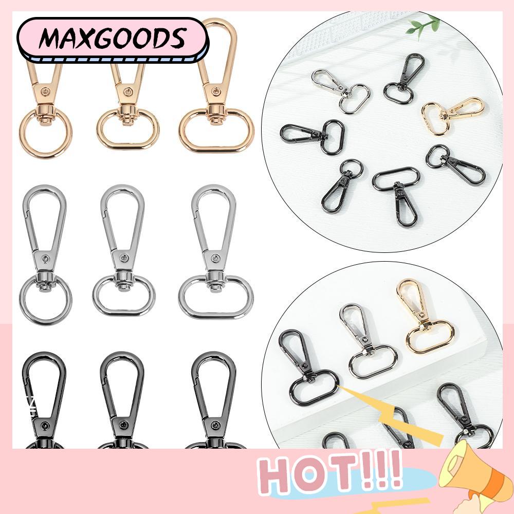 MAXG 1pcs Metal Split Ring Bag Part Accessories DIY KeyChain Lobster Clasp  Hook Bags Strap Buckles Collar Carabiner Snap