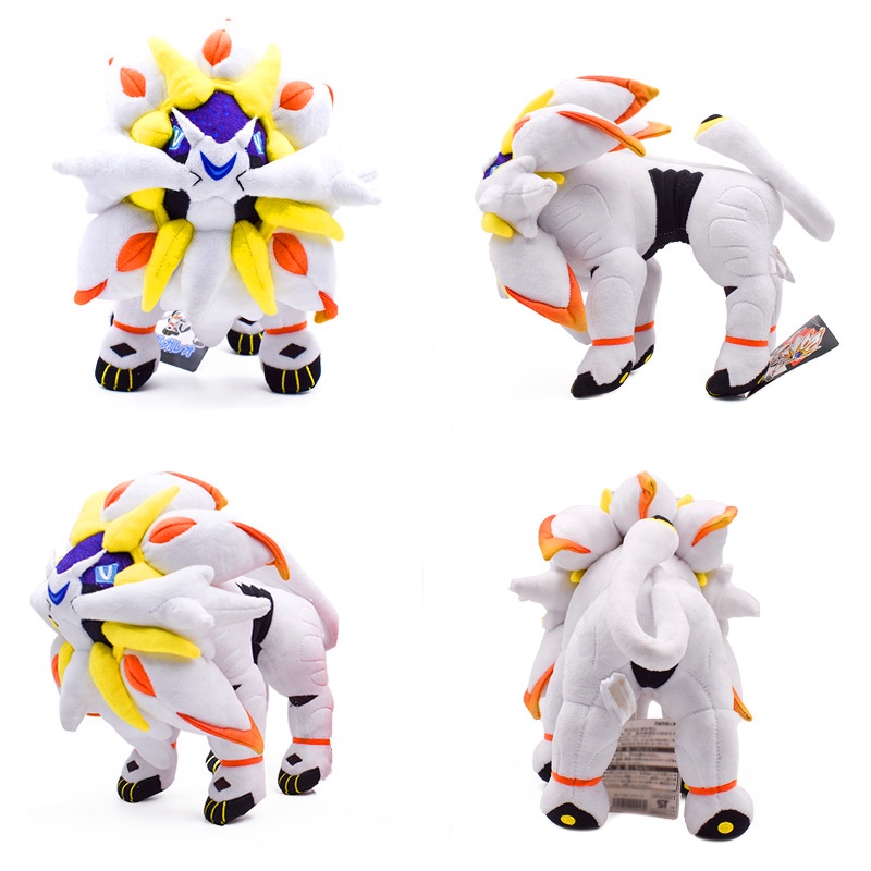 27cm Pokemon Go Anime Dolls Solgaleo Plush Soft Stuffed Animal Dolls Gift  For Christmas Children