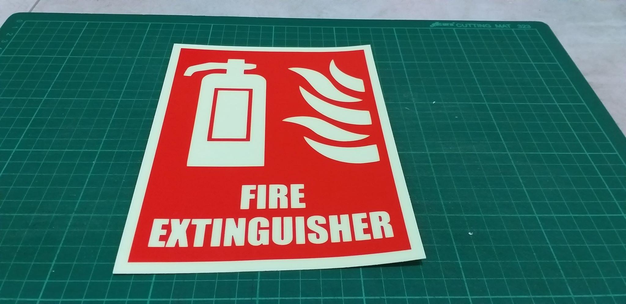 Fire Extinguisher Sign Sticker 6x8 | Lazada PH