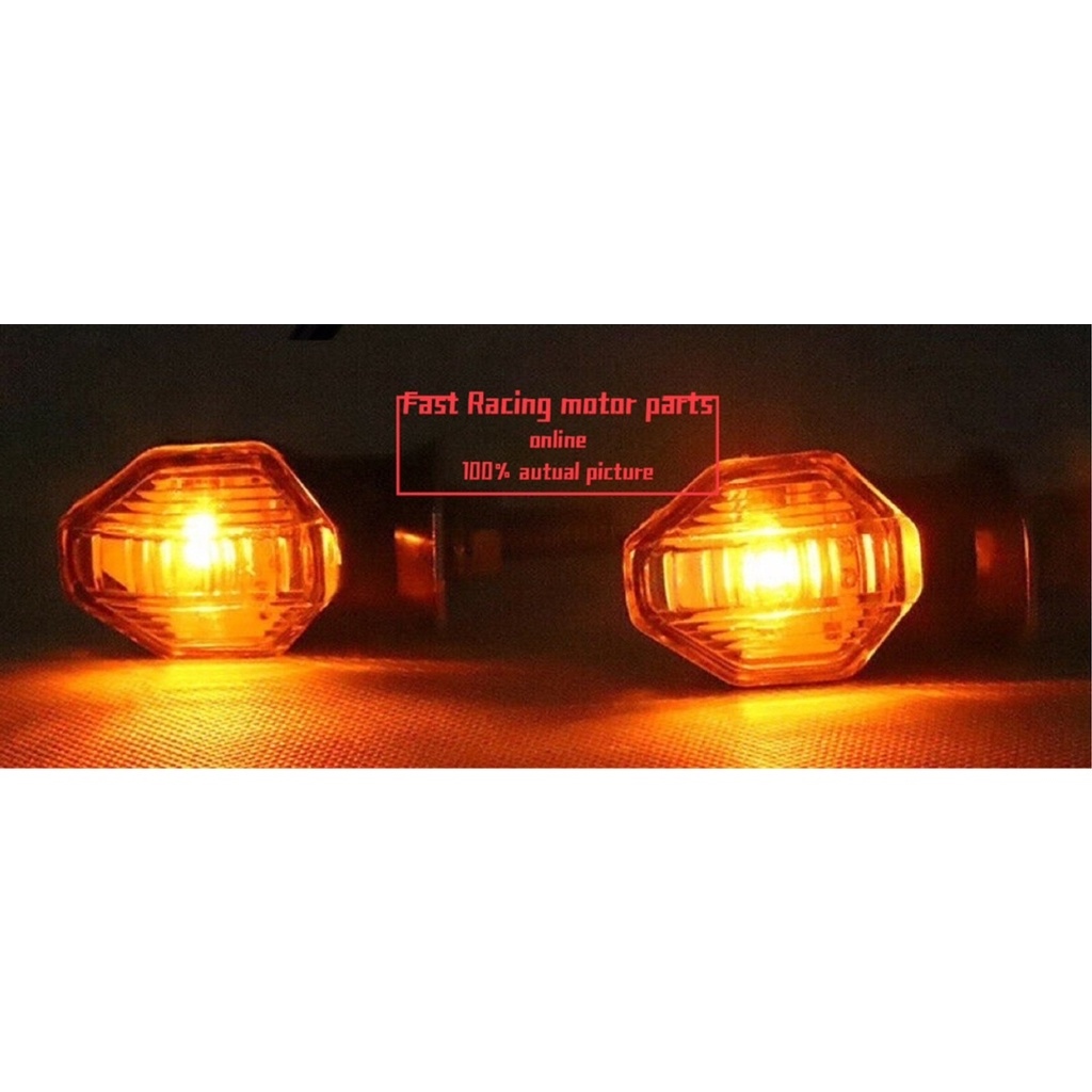 COD4】 2pcs/pair Mini Universal Motorcycle LED Turn Signal