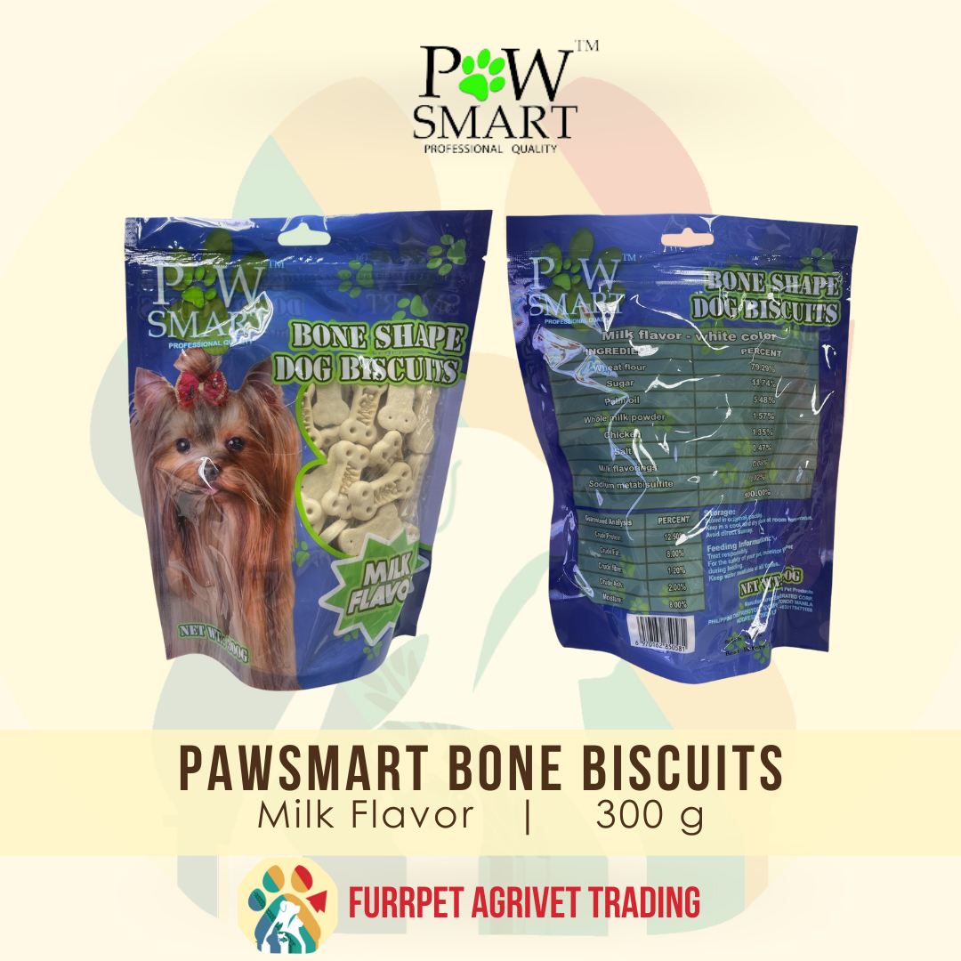 PAWSMART Dog BONE SHAPE BISCUITS TREATS 80g and 200g Milk and Assorted  Flavor