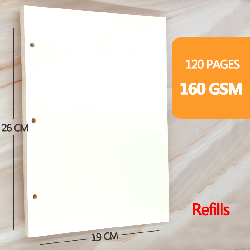 32K/16k/A4/8K/A3 Retro Sketchbook 160 GSM Paper For Pencils Watercolor