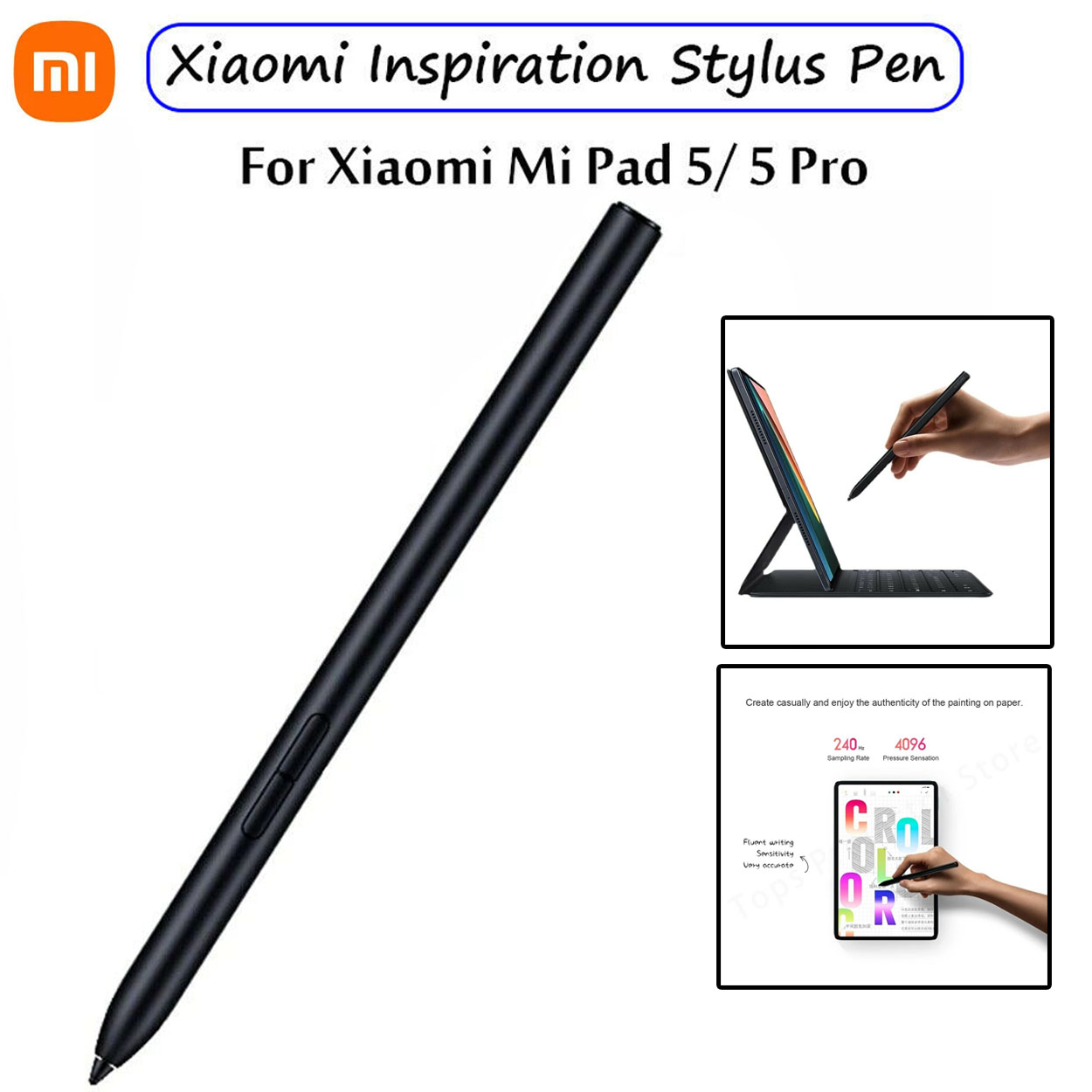 Xiaomi Stylus Pen For Xiaomi Mi Pad 5 Pro Tablet Xiaomi Smart Pen 240Hz  Sampling Rate Magnetic Pen For Mi Pad 5