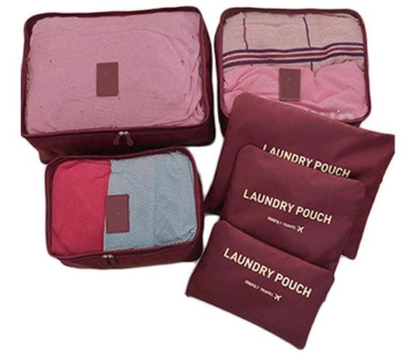 Adventurers 6 in 1 Secret Pouch Travel Organizer Set (Red) review and price