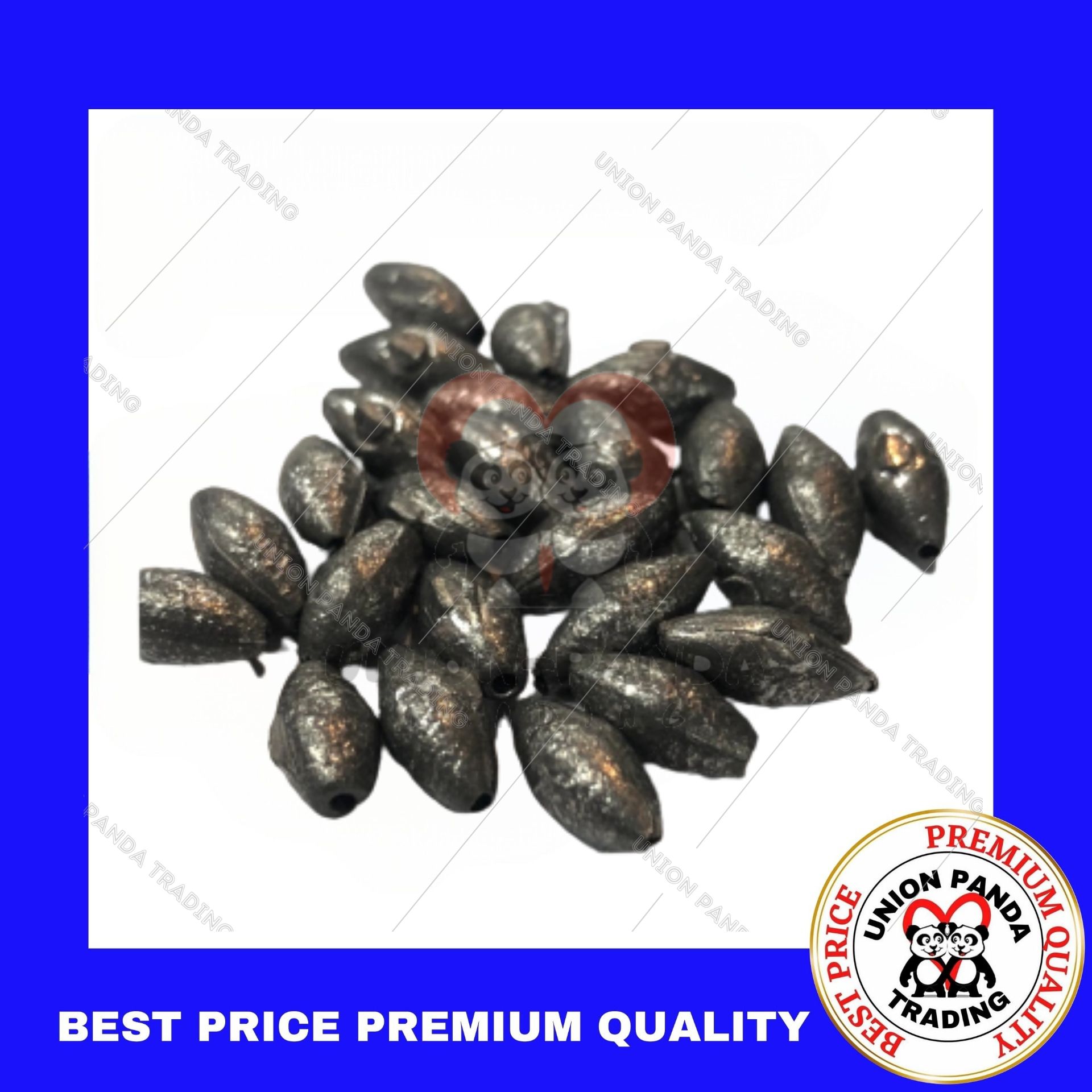 FISHING LEAD SINKER 2.5 GRAMS 25 PCS PER PACK 1/16 INCH Fishing - Olive /  Cylinder Shaped Fishing Weights / Rolling Lead Sinkers