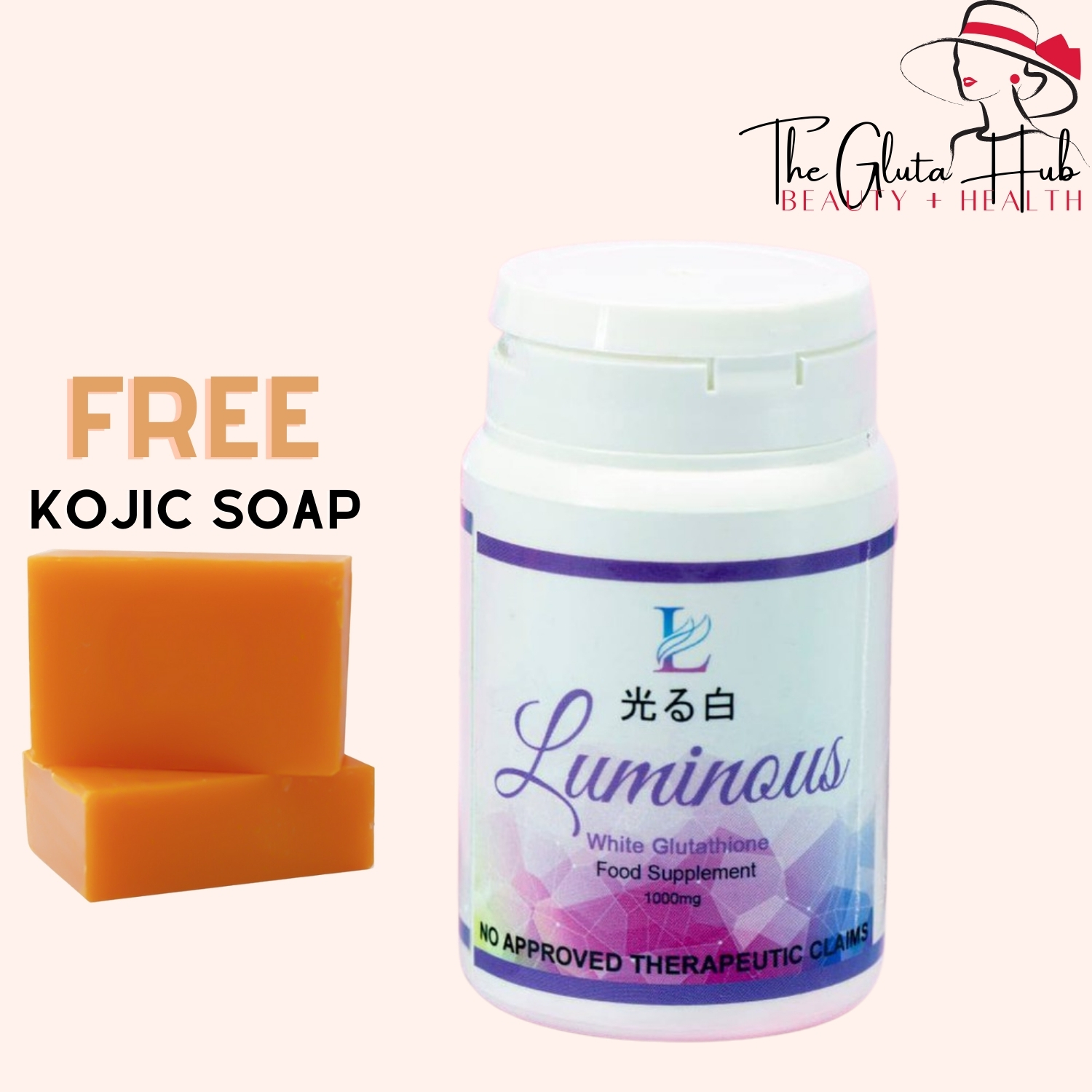 Luminous White Glutathione with NAC 1000mg 60 Capsules (100% AUTHENTIC) GET  FREE KOJIC SOAP Glutathione For Skin Health Oxidative Stress Reducer  Capsules For Insulin Resistance - Lazada | Lazada PH