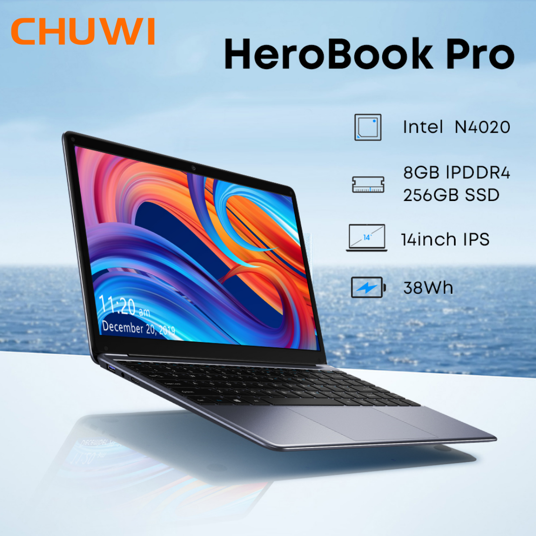 CHUWI HeroBook Pro 14.1'' Laptop 256GB SSD 8GB LPDDR4 Intel