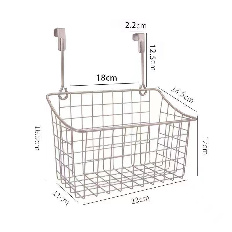 OFNATURE Hanging Wire Storage Basket Over Door Metal Organizer
