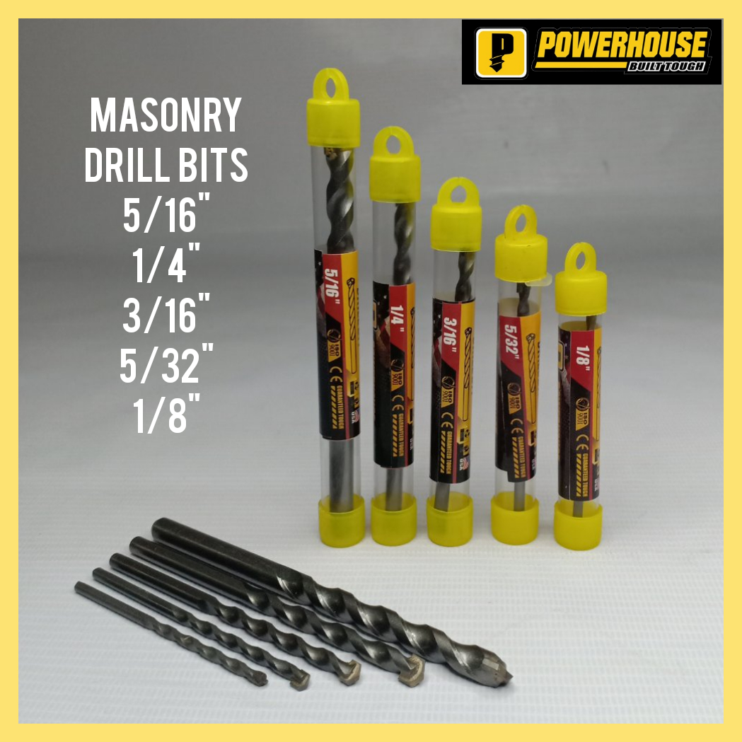 Powerhouse Raptor Masonry Drill Bit Set 
