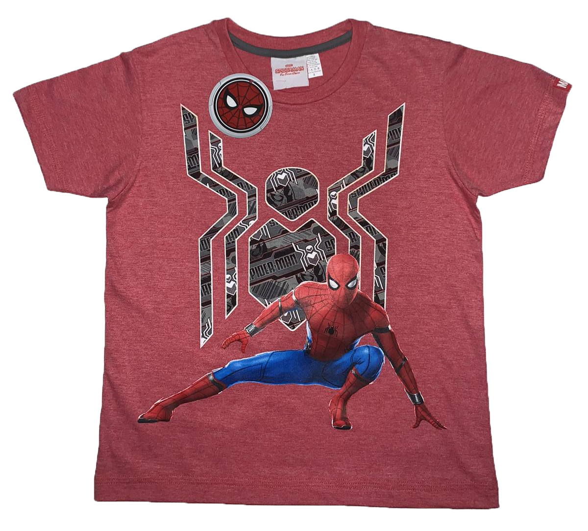 Disney Marvel Avengers Spiderman Logo Pose Spider Boys Kids TShirt