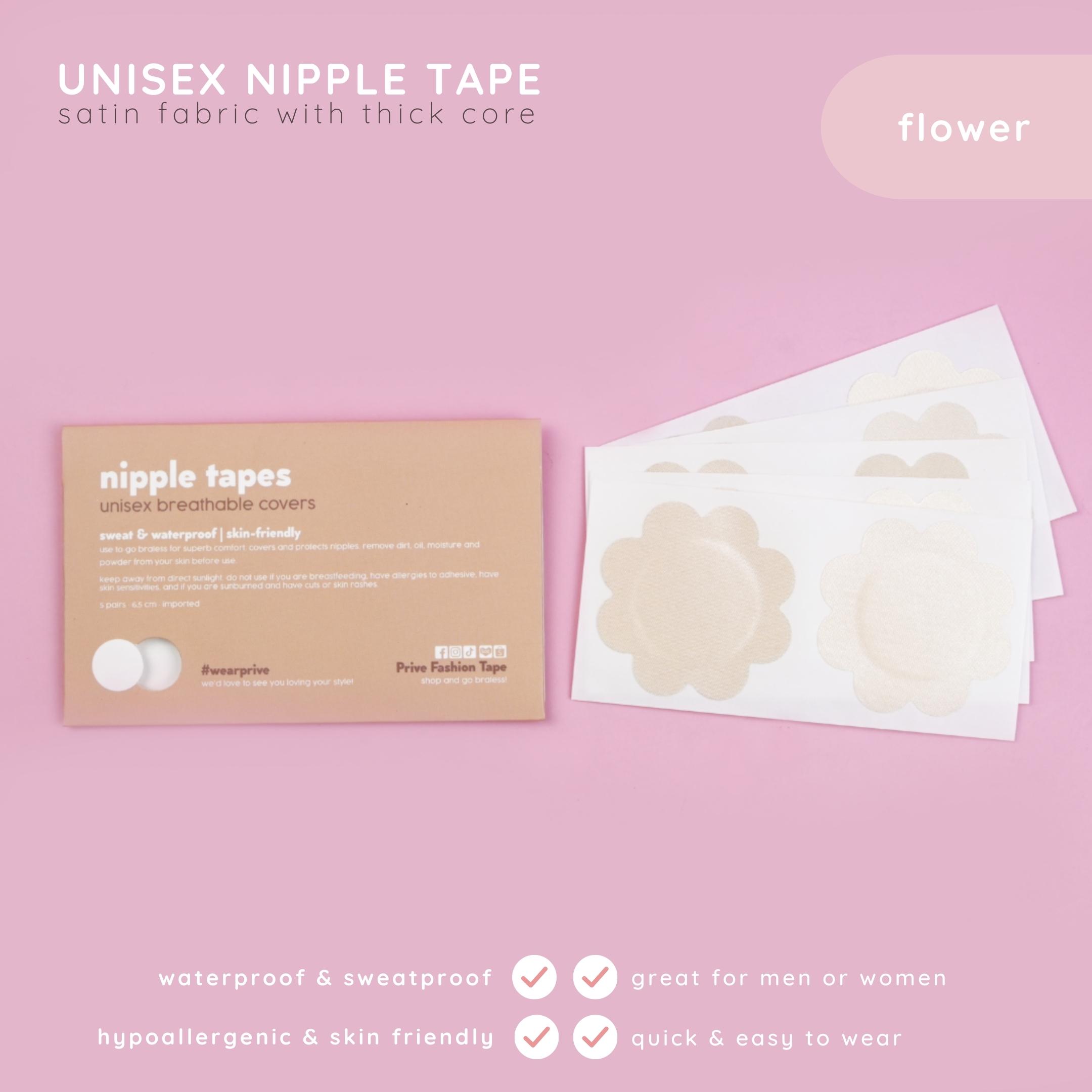 PRIVE Unisex Nipple Tape 5 Pairs For Men & Women Nipple Cover Thick