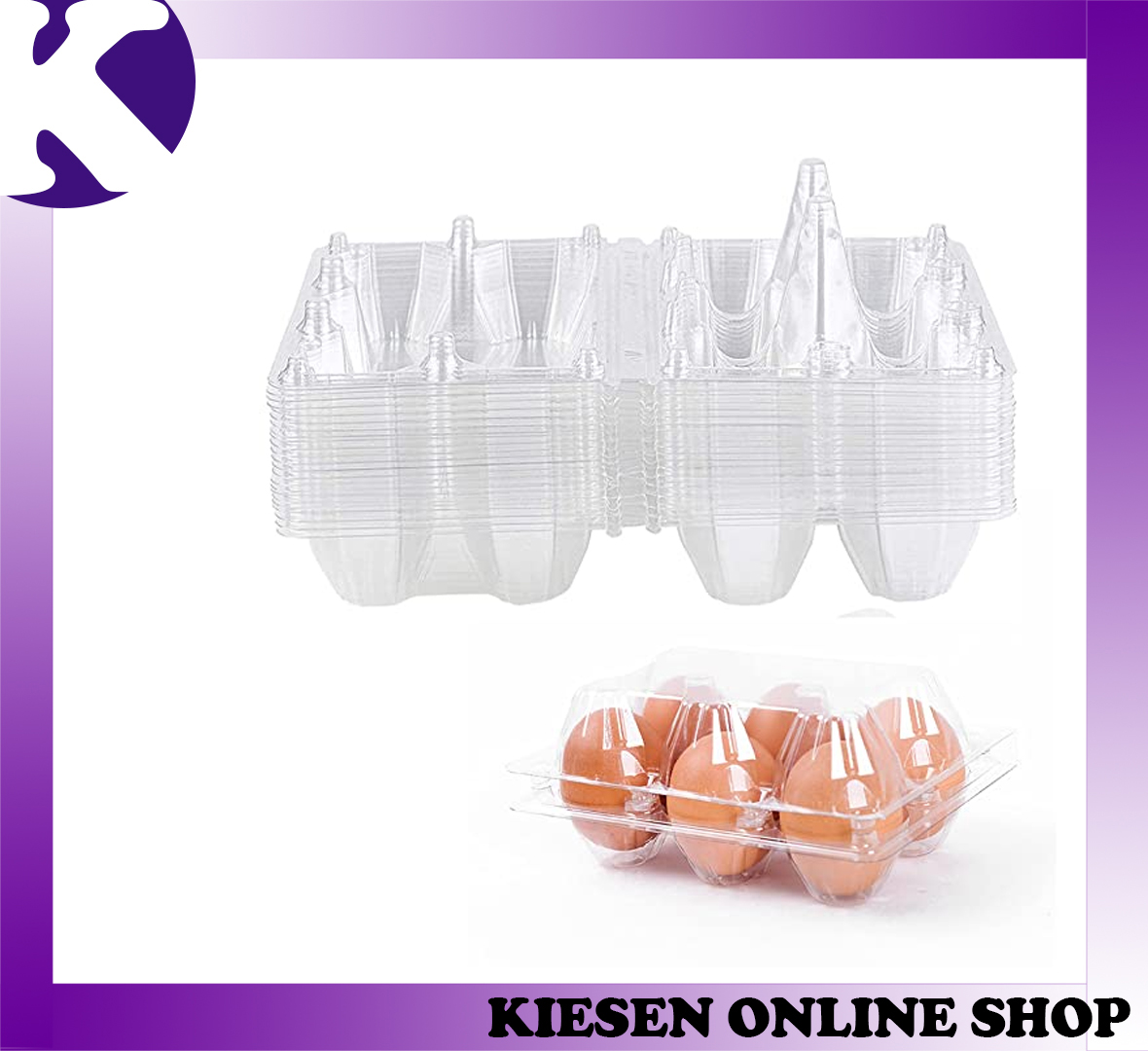 (1020 pcs.) EGG TRAY CLEAR PACK EGG STORAGE 6slots12slots EGG