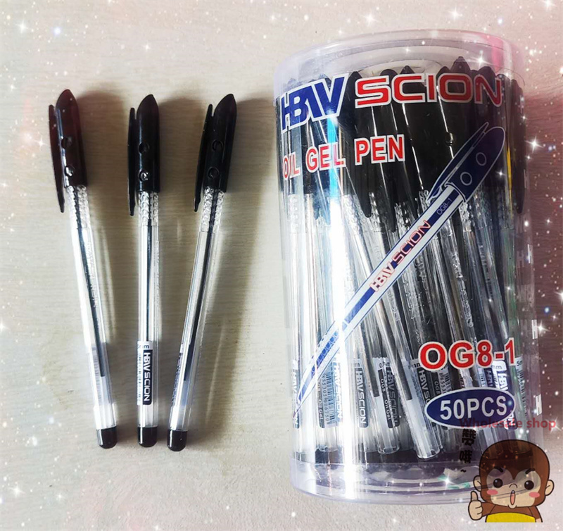 CFF💎HBW Scion Oil Gel Pen OG8-1 Ball pen 50pcs per box ballpen good ...