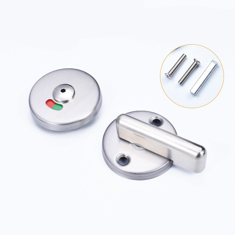 Privacy Indicator Lock Indicator Door Lock, Stainless Steel Rotating Privacy Door Bolt Latch For