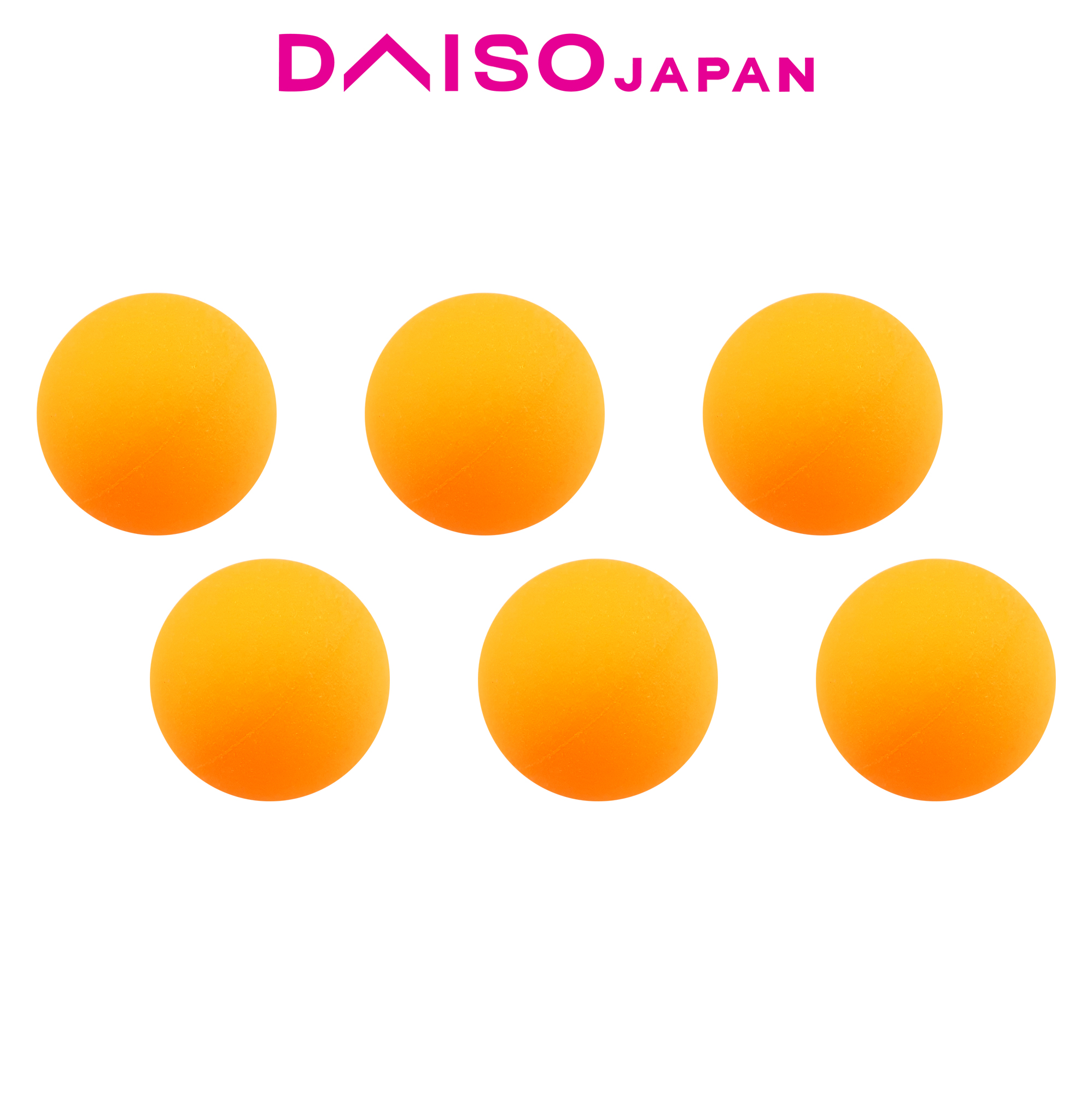 Daiso Plastic Orange Ping Pong Balls 6 pcs Lazada PH
