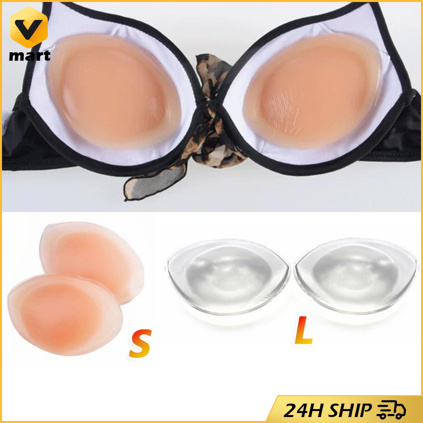 Chest Push Up Sticky Bra Thicker Sponge Bra Pads Breast Lift Up Enhancer  Silicone Removeable Inserts Swimsuit Invisible Bra Bra-Pad