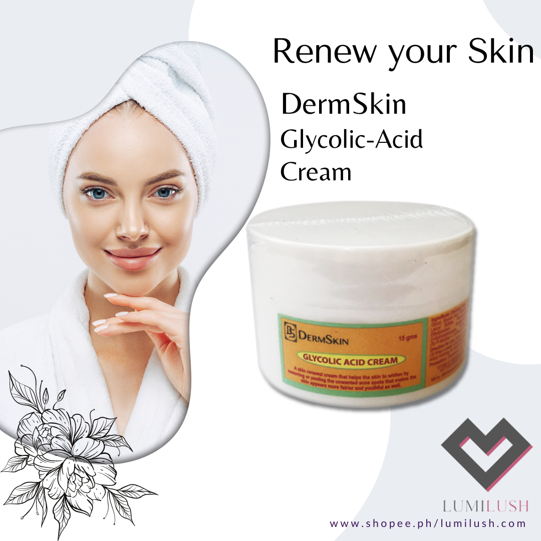 DermSkin Glycolic Acid Cream 15g REMOVES ACNE SPOTS♗ | Lazada PH