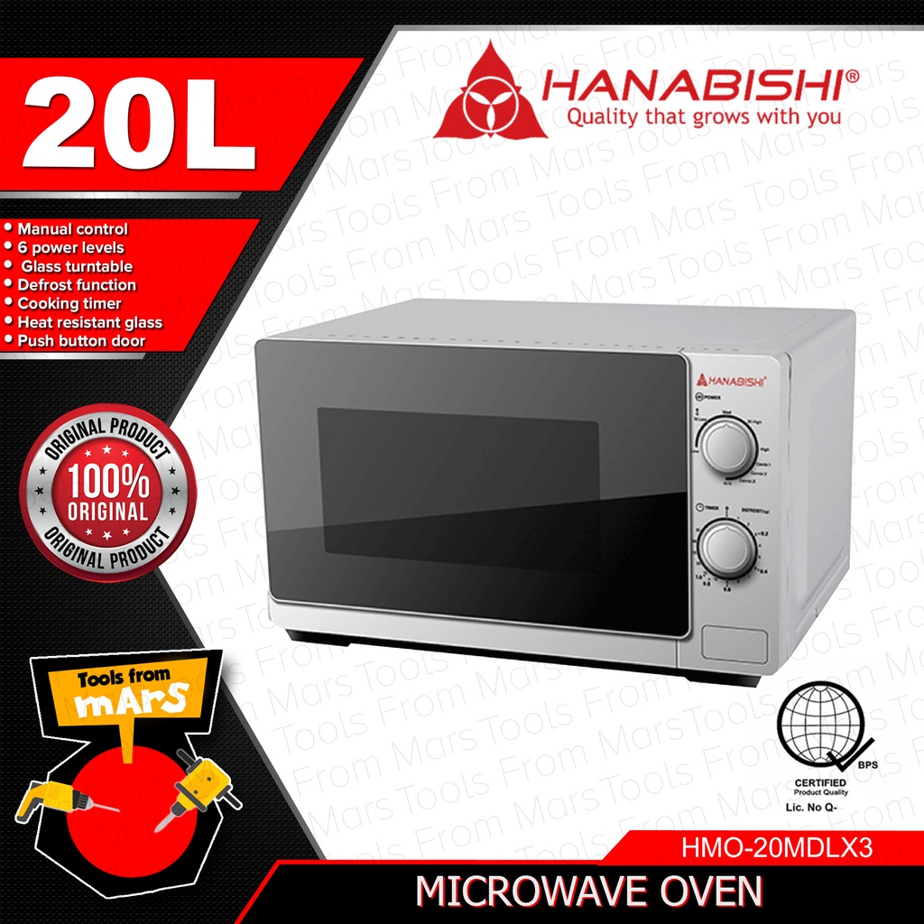 HANABISHI Manual Microwave Oven 20L HMO20MDNX1 •TFM• Lazada PH
