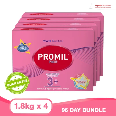 Wyeth® PROMIL® FOUR Powdered Milk Drink for Pre-Schoolers Over 3 Years Old Bag in Box 1.8kg x 4s