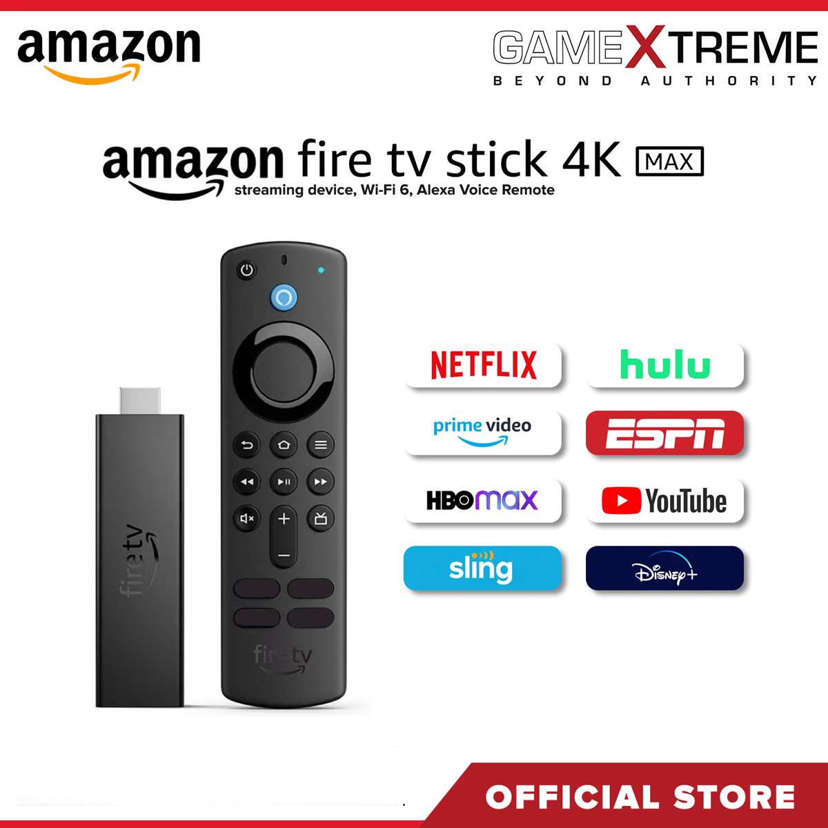 Fire TV Stick 4K Max With Wi-Fi 6 And Alexa Voice Remote
