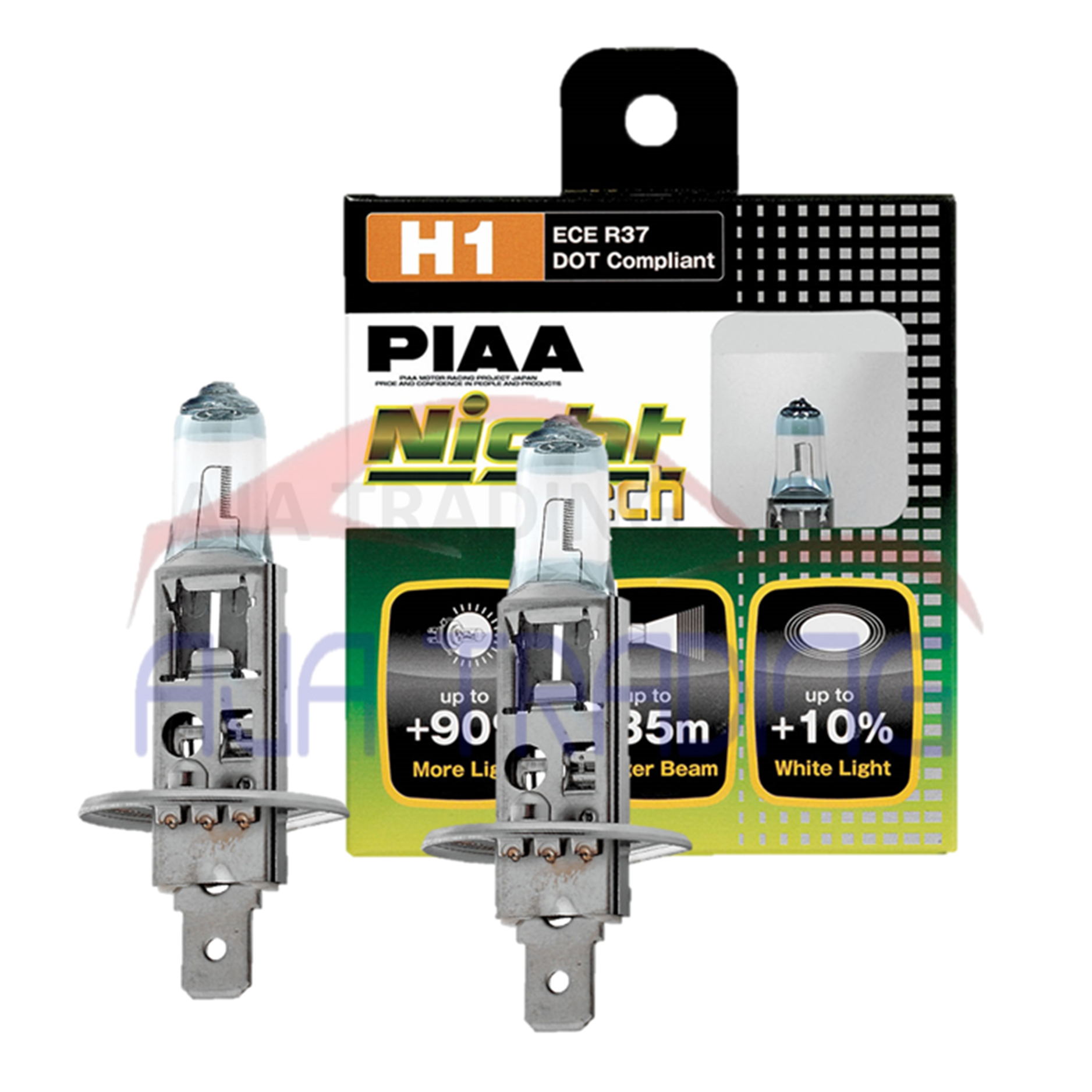 PIAA Night Tech H1 Halogen Light Bulbs 3600K Replacement Pack of Two 10701  New