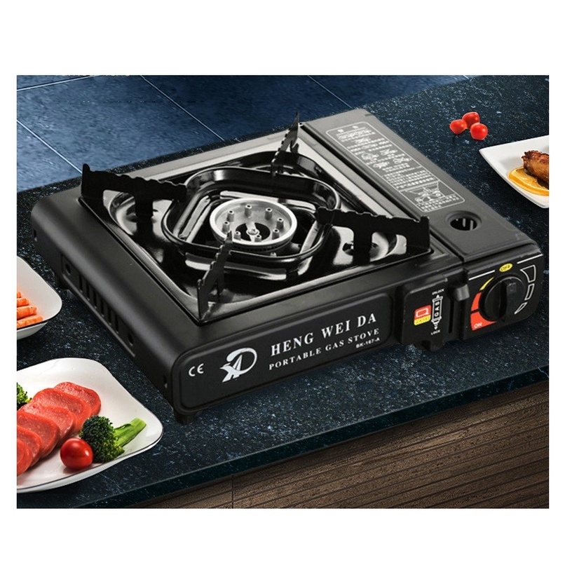 Portable Camping Butane Gas Cooker Stove with Free 7.8 OZ / 220 g