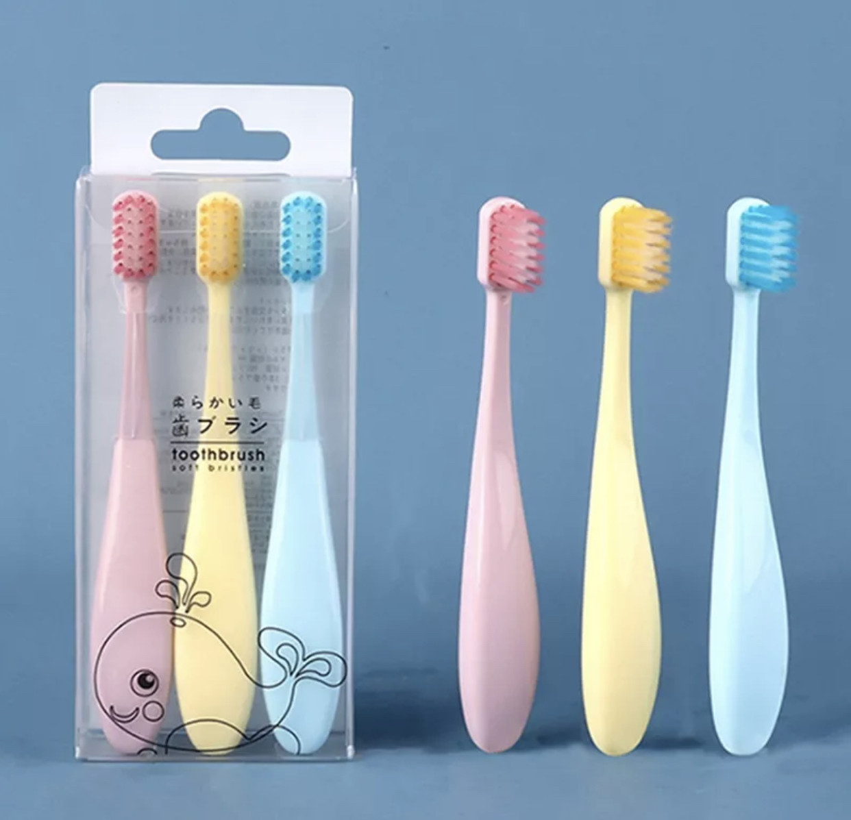 3pcs Kids Toothbrushes Cartoon Toddlers Bristle For Children 【最安値に挑戦】