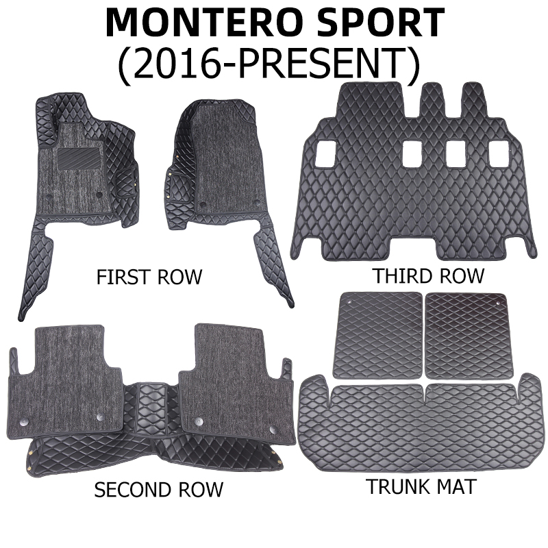 20092023 Mitsubishi Montero Sport Matting 7D Double Layer Car Floor