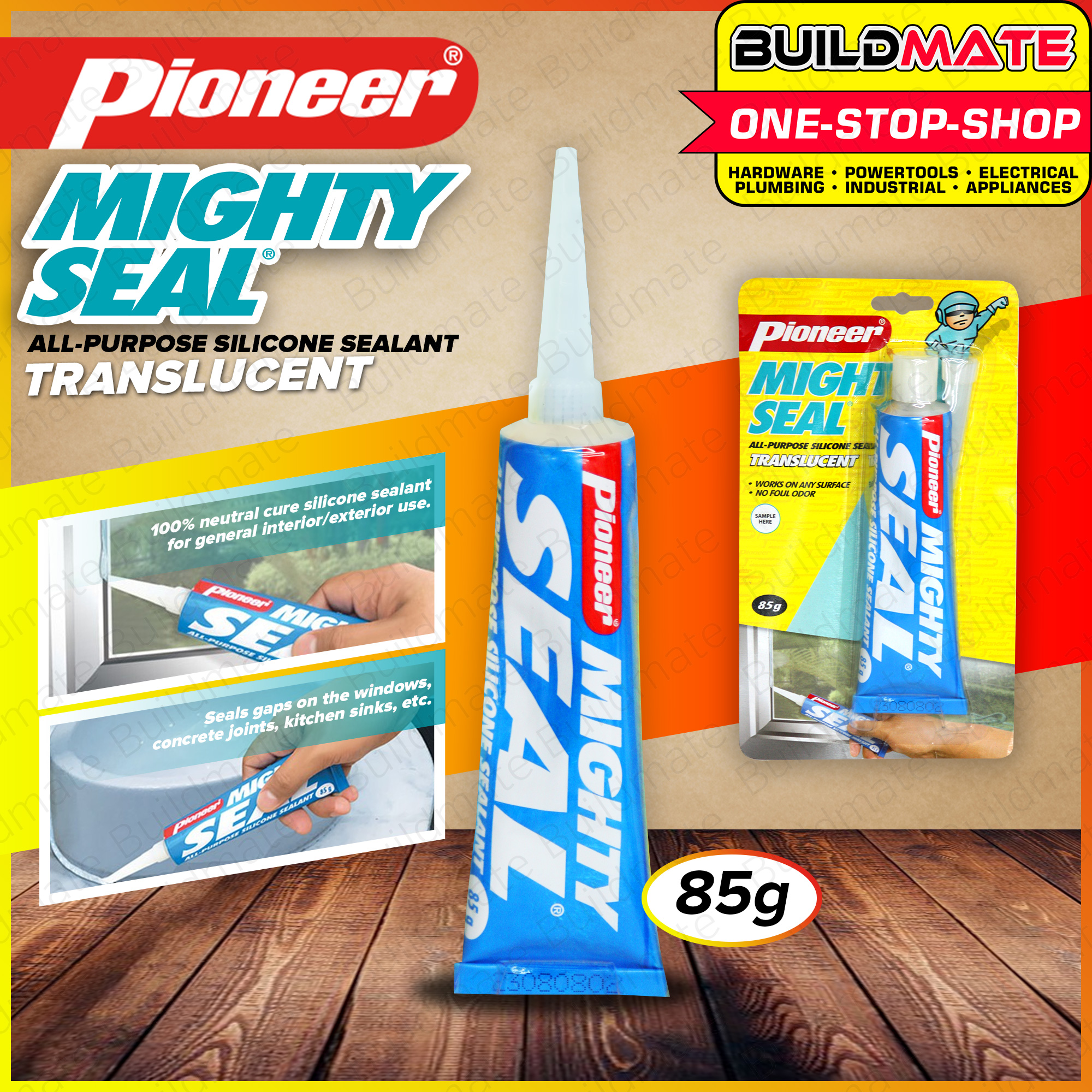 Pioneer Migthy Seal 85g Translucent 50g Windscreen Sold Per Piece