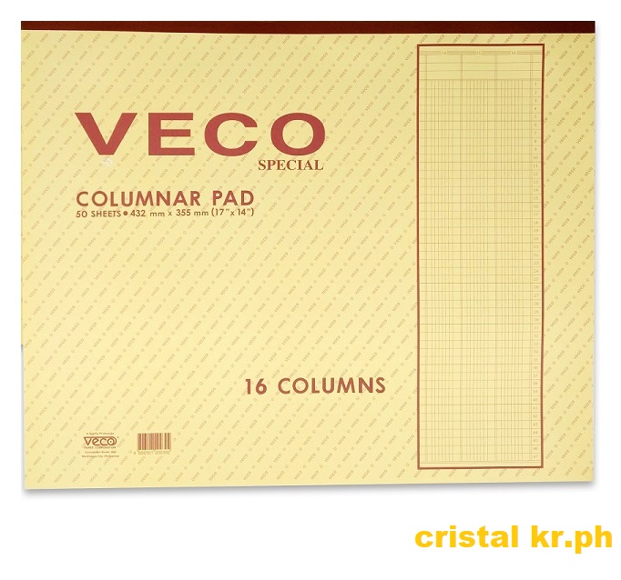 Columnar Pad (16 Columns) 14x17 50sheets Lazada PH