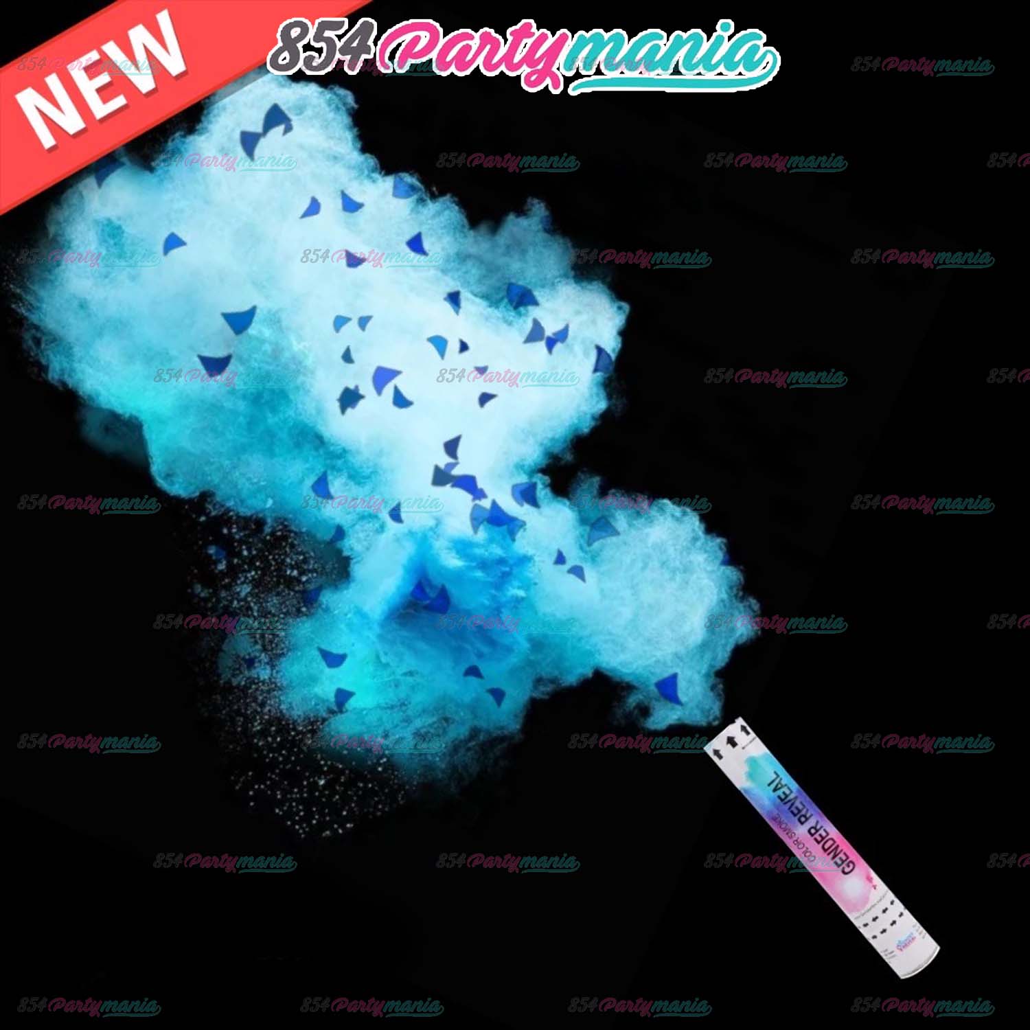 30cm Gender reveal smoke poppers Color Smoke Powder Confetti Gender